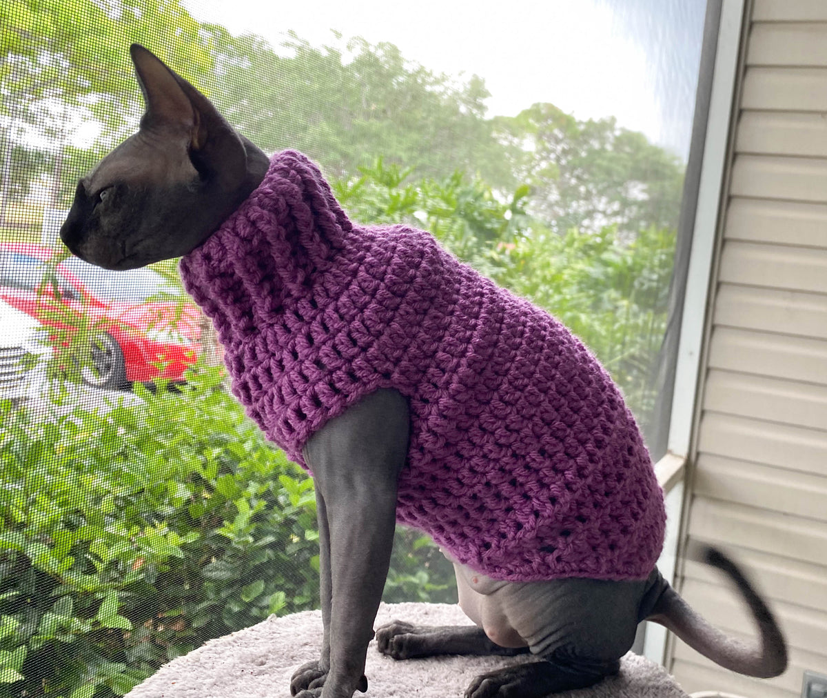 Crochet Cat Sweater - Crochet 365 Knit Too