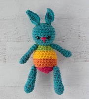 Reagan: Rainbow Crochet Bunny