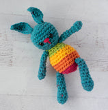 Reagan: Rainbow Crochet Bunny