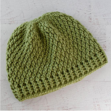Alpine Stitch Crochet Hat