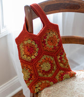 Happy Hexagon Crochet Tote Bag