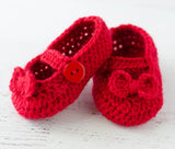 Mary Jane Baby Booties Pattern