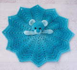 Blue Baboo Bear Lovey Pattern